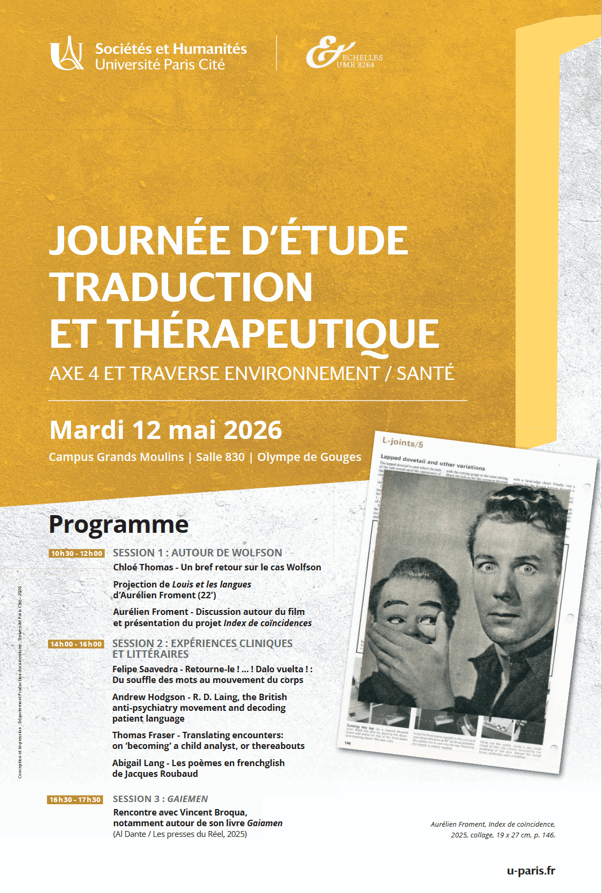 Affiche de la journée d'étude