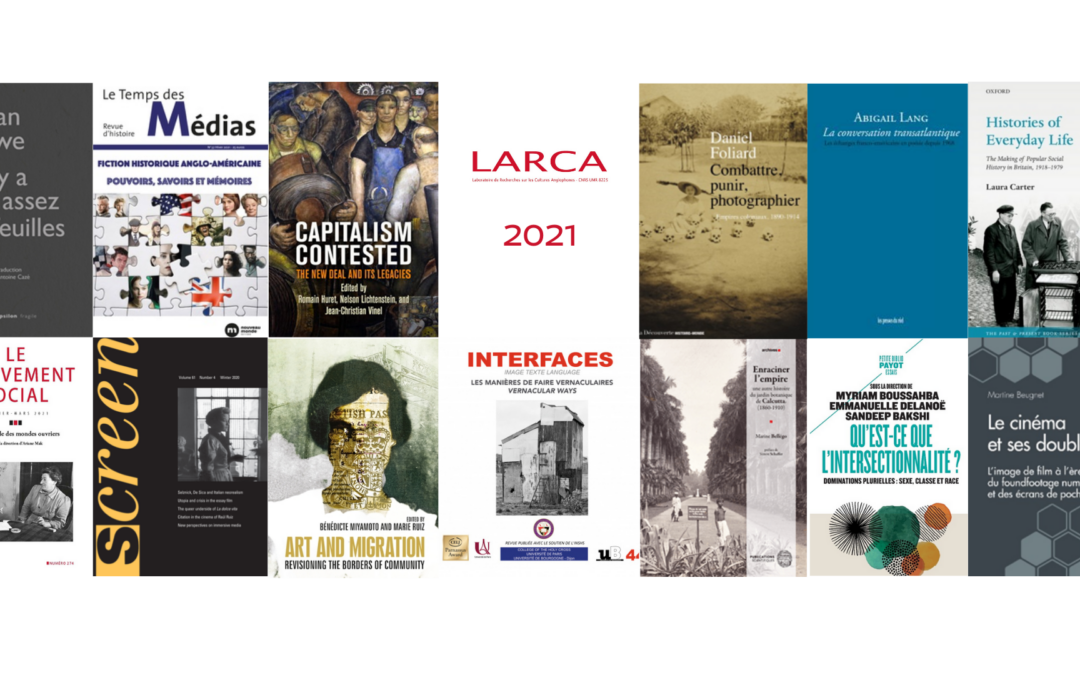 Un an de publications au LARCA : 15 publications en 2021