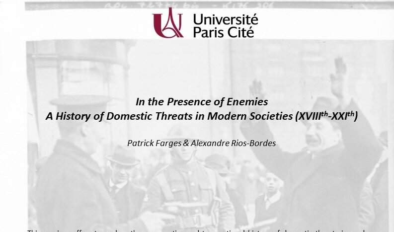 Séminaire « In the Presence of Enemies »