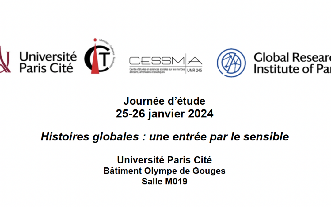 Histoires globales : une entrée par le sensible (Journées d’étude, 25-26 janvier 2024)